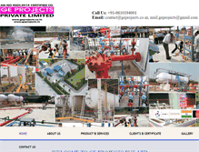 Tablet Screenshot of geprojects.co.in